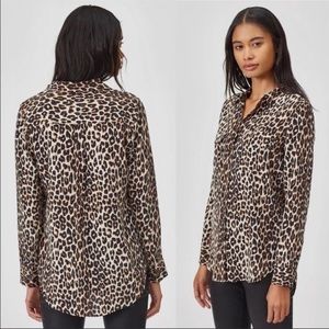 Equipment Femme Slim Signature Leopard Button Down Shirt